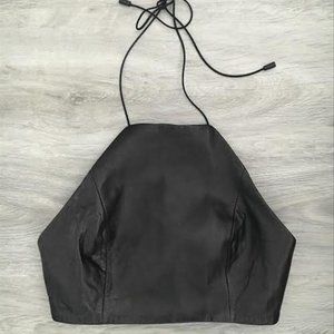 rag & bone Daytona Leather Lambskin Halter XXS